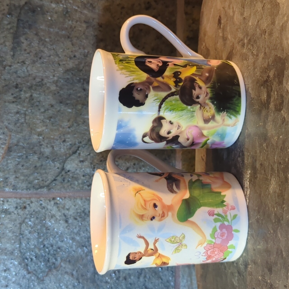 Disney Fairies Mugs × 2 , 2010 and 2011